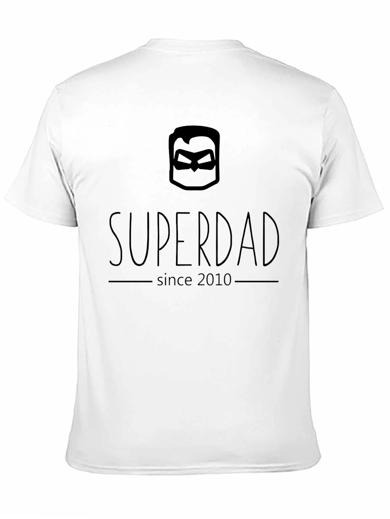 Superdad Since 2010 T-Shirt - Black Hero Dad Tee