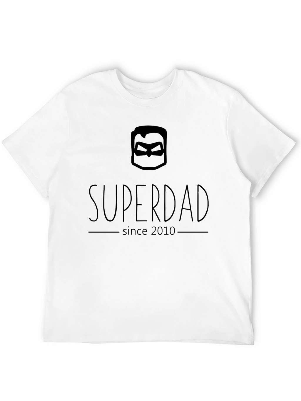 Superdad Since 2010 T-Shirt - Black Hero Dad Tee