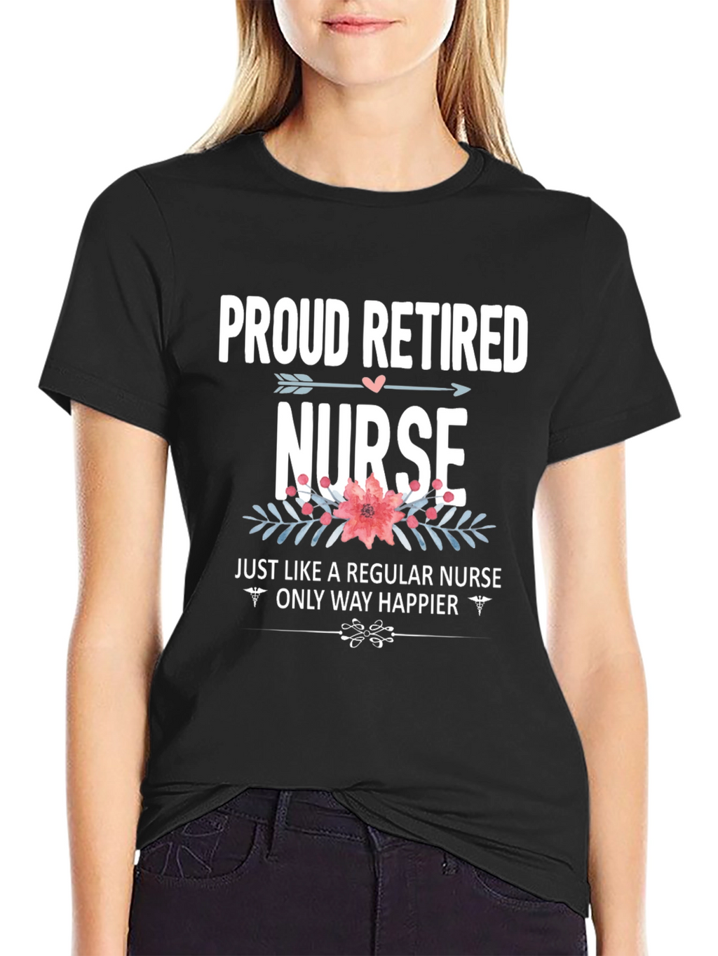 Proud Retired Nurse Graphic T-Shirt
