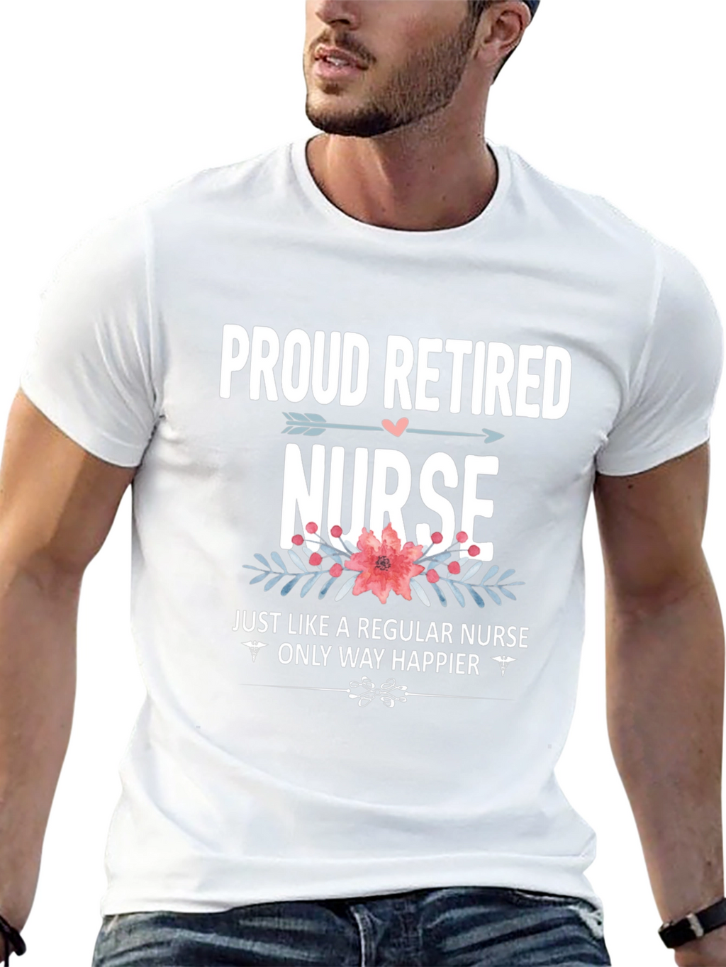 Proud Retired Nurse Graphic T-Shirt