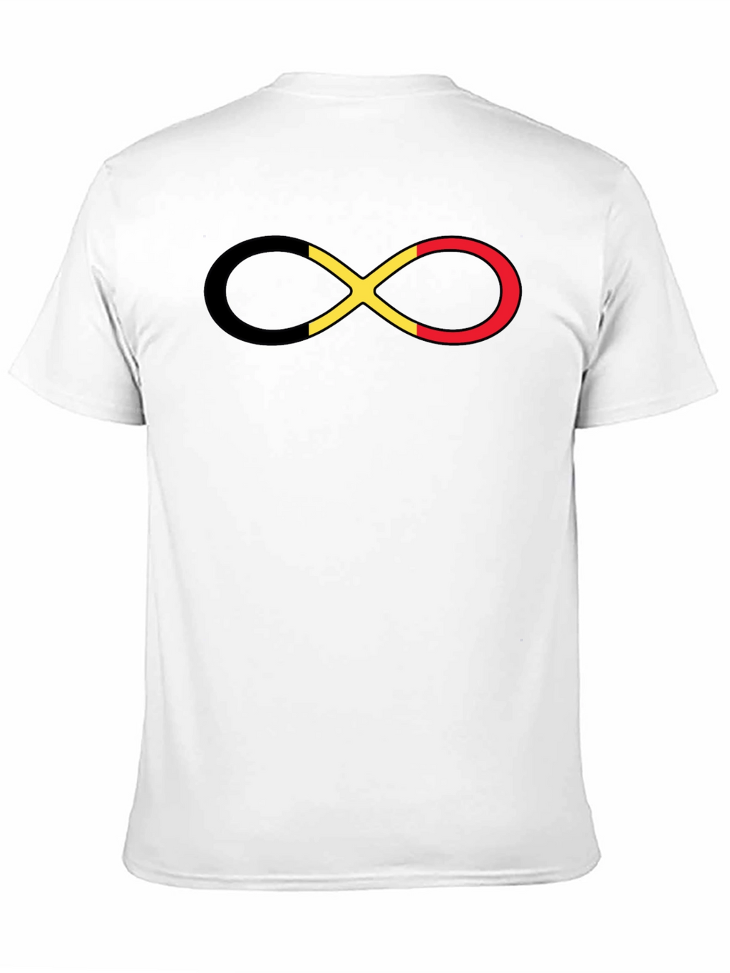 Belgium Flag Infinity Symbol T-Shirt - Casual Wear