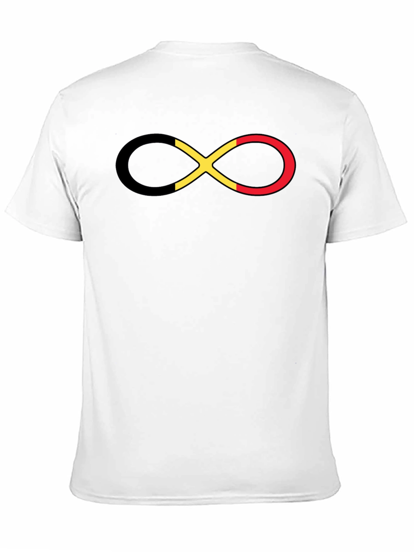 Belgium Flag Infinity Symbol T-Shirt - Casual Wear