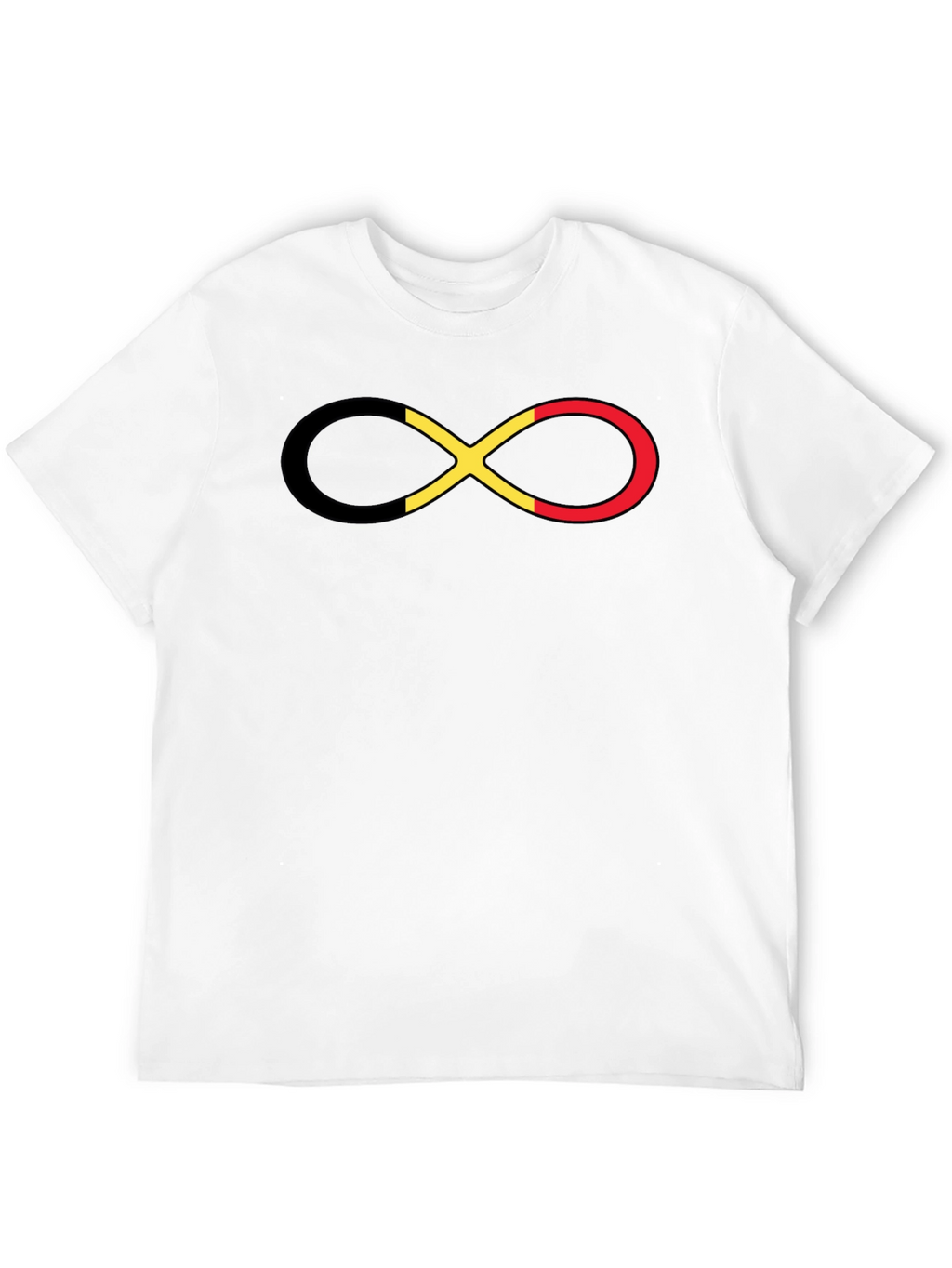 Belgium Flag Infinity Symbol T-Shirt - Casual Wear