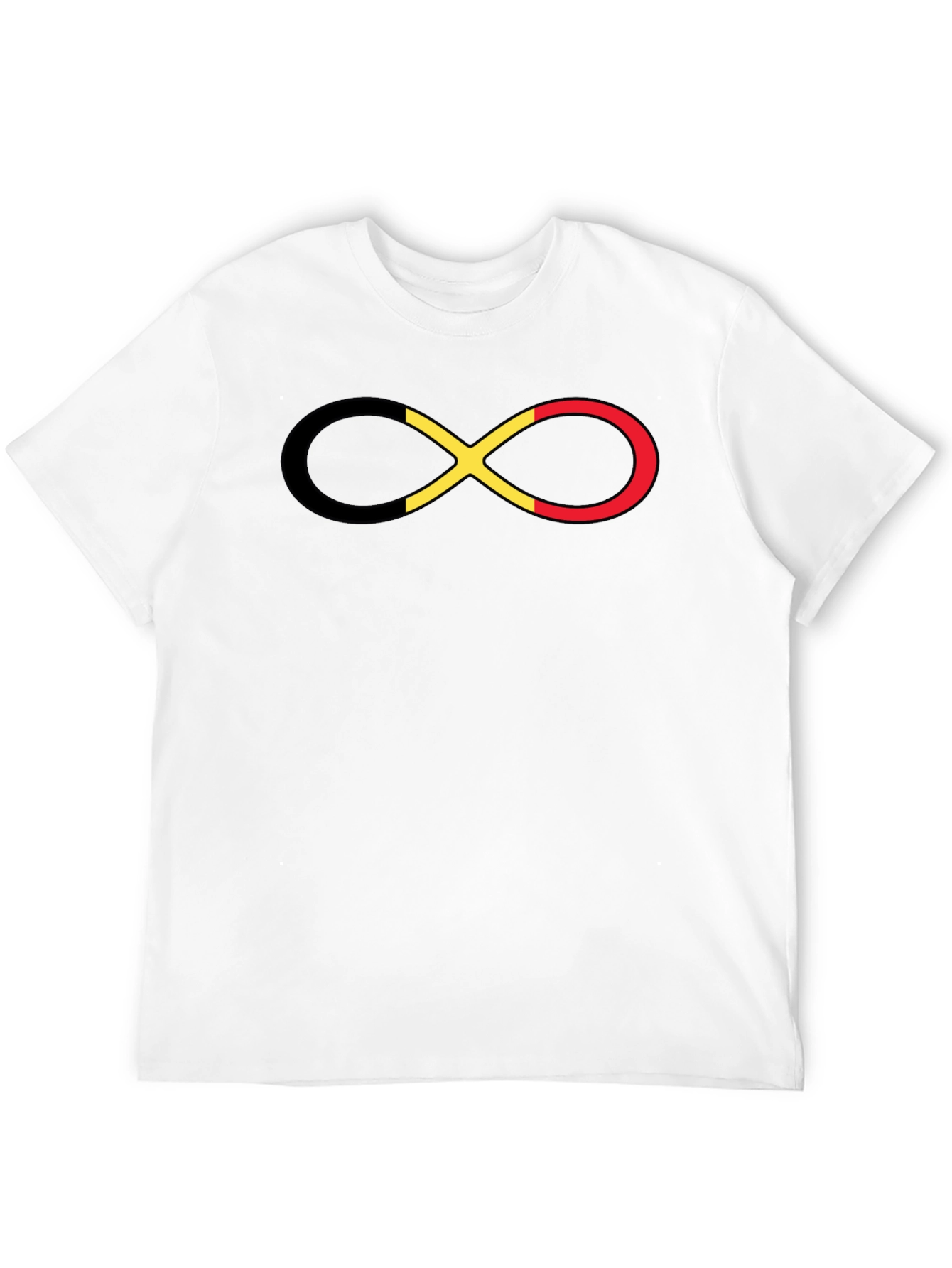 Belgium Flag Infinity Symbol T-Shirt - Casual Wear