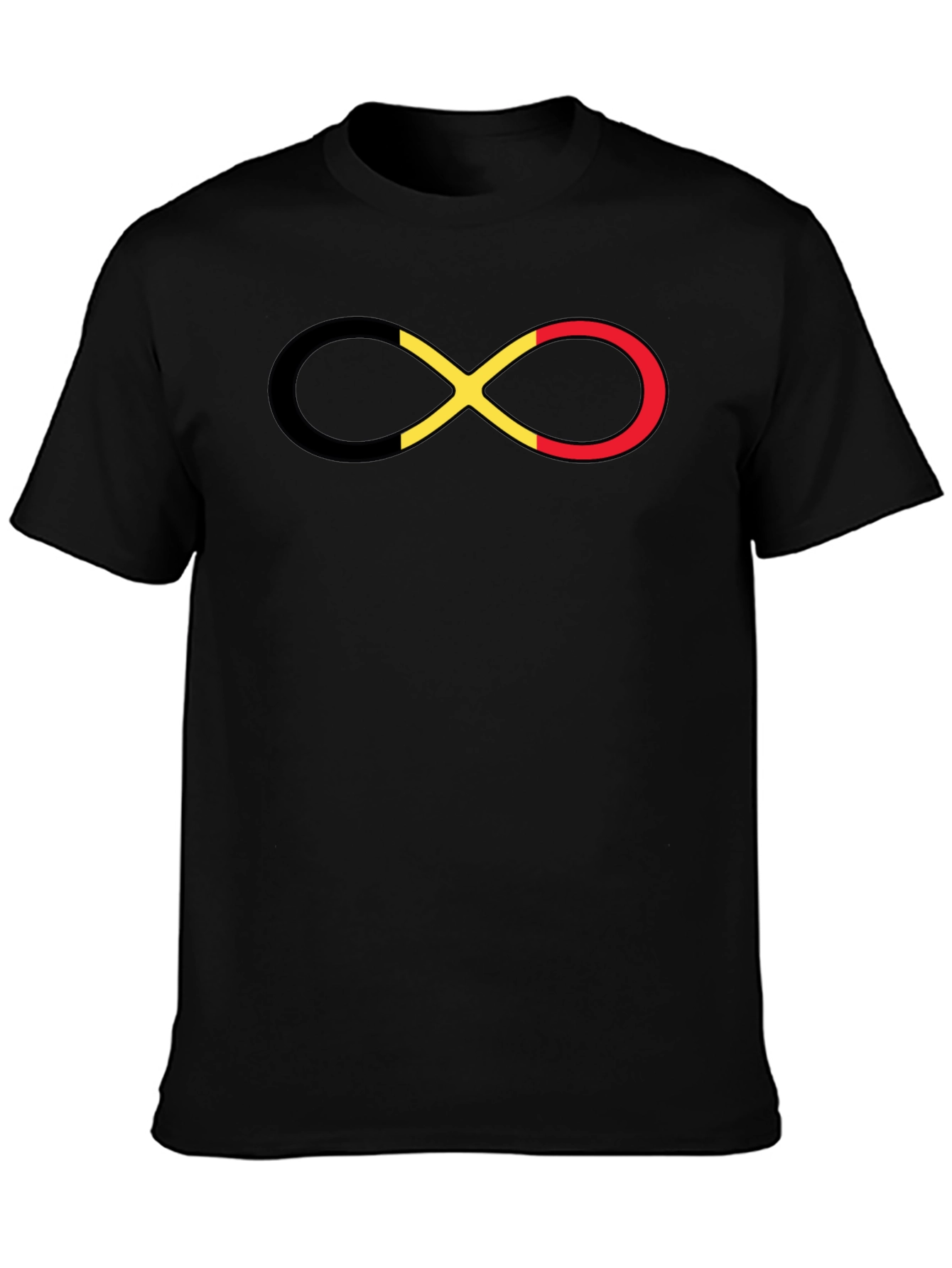 Belgium Flag Infinity Symbol T-Shirt - Casual Wear