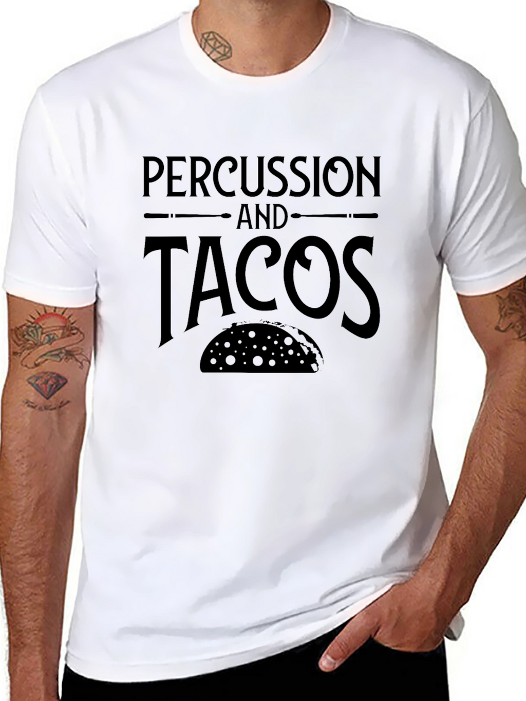 Percussion & Tacos Graphic T-Shirt