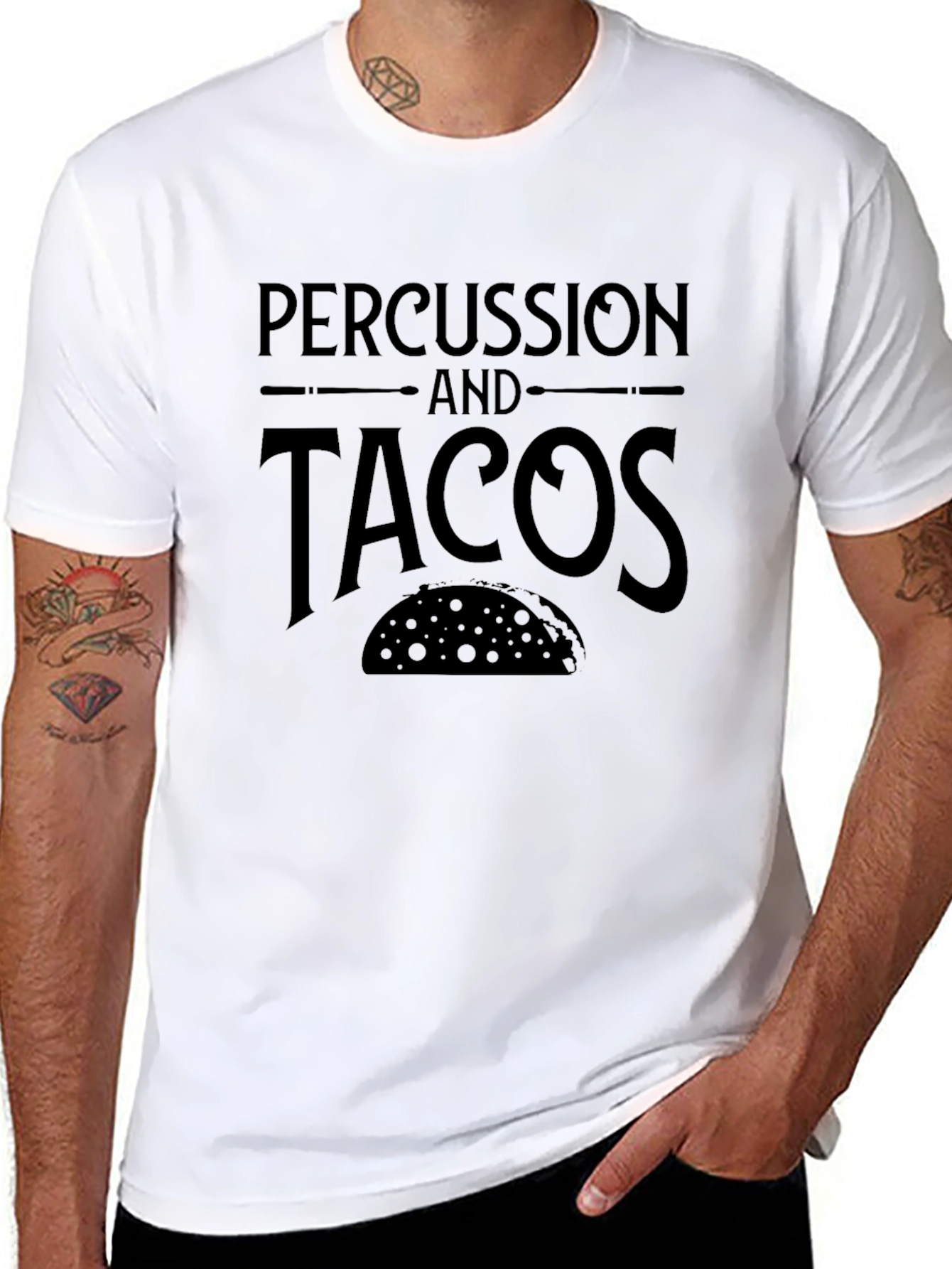 Percussion & Tacos Graphic T-Shirt