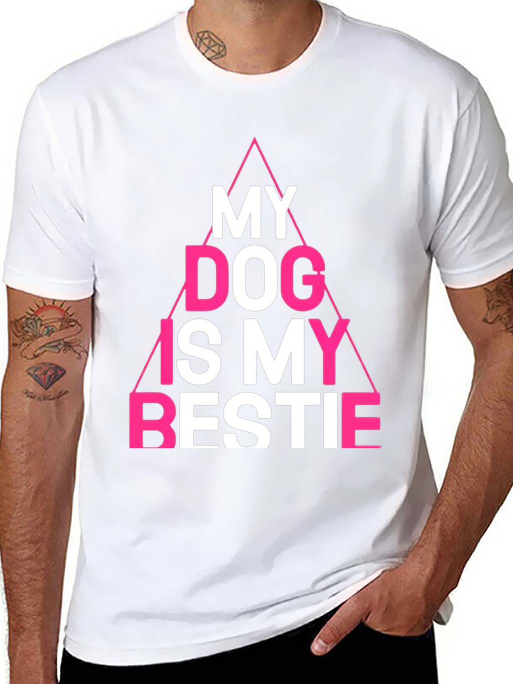 My Dog is My Bestie Tee - Black