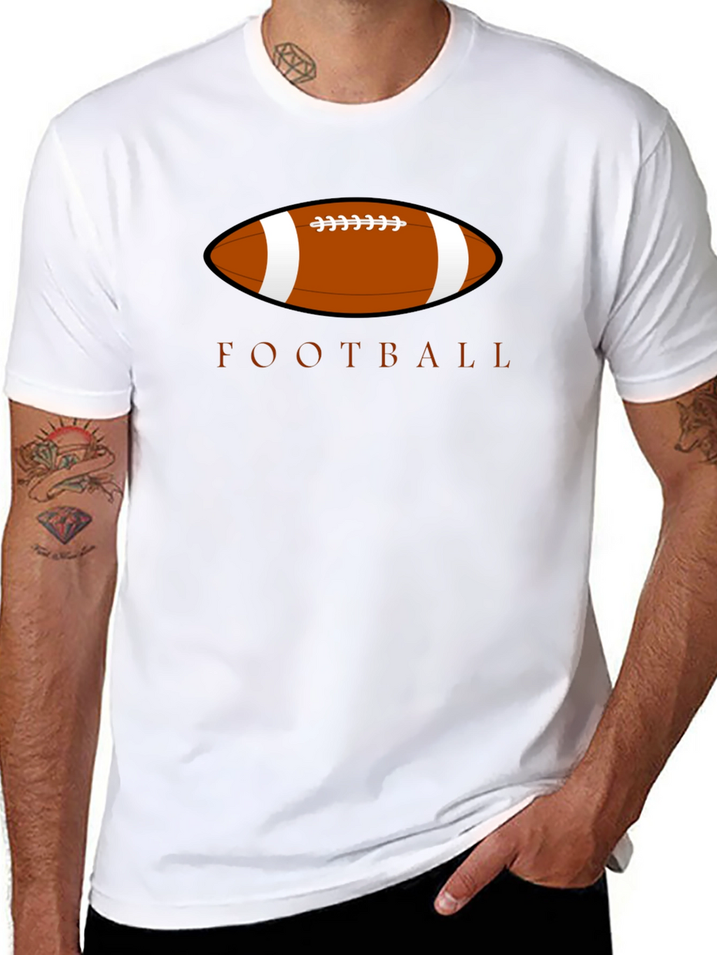 Football Graphic Tee - Classic Sports Design