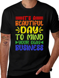 Mind Your Own Business Rainbow T-Shirt