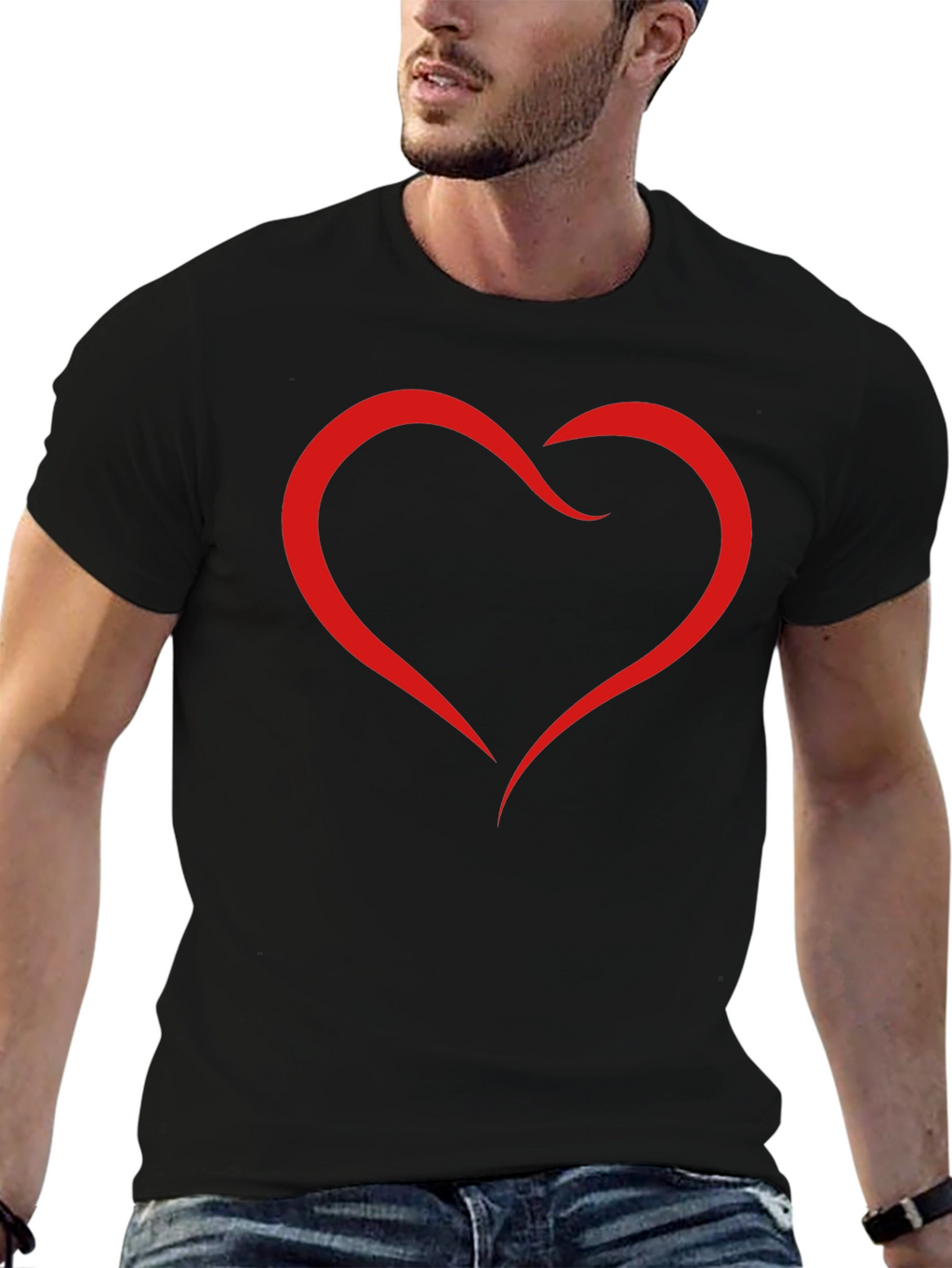 Heart Graphic T-Shirt - Modern Stylish Design