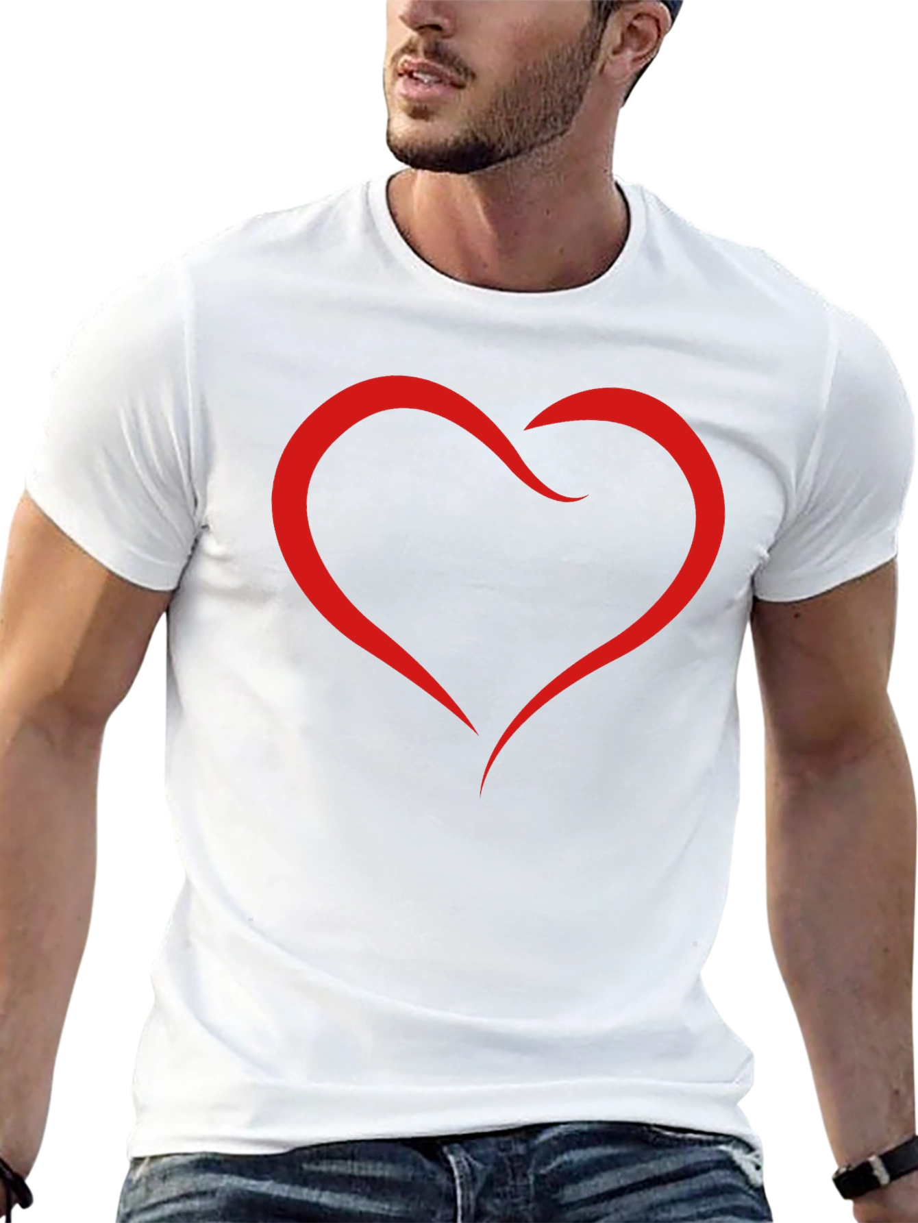 Heart Graphic T-Shirt - Modern Stylish Design