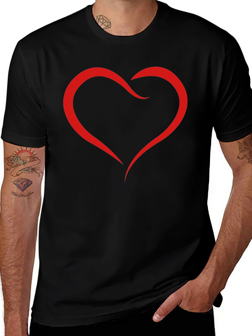 Heart Graphic T-Shirt - Modern Stylish Design