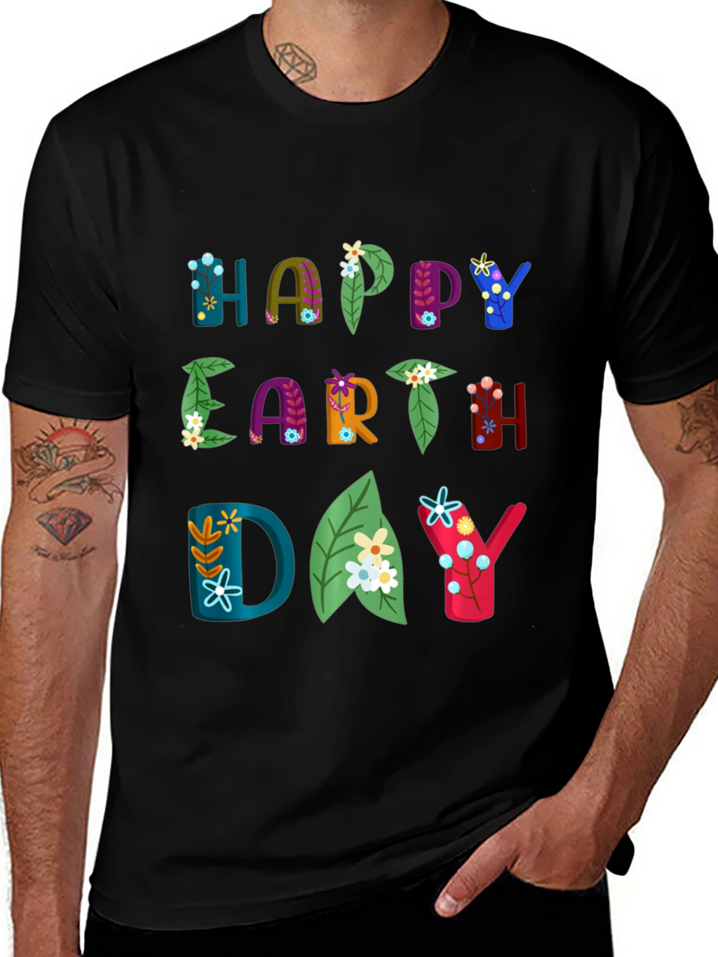 Happy Earth Day Graphic T-Shirt - Eco-Friendly Fashion