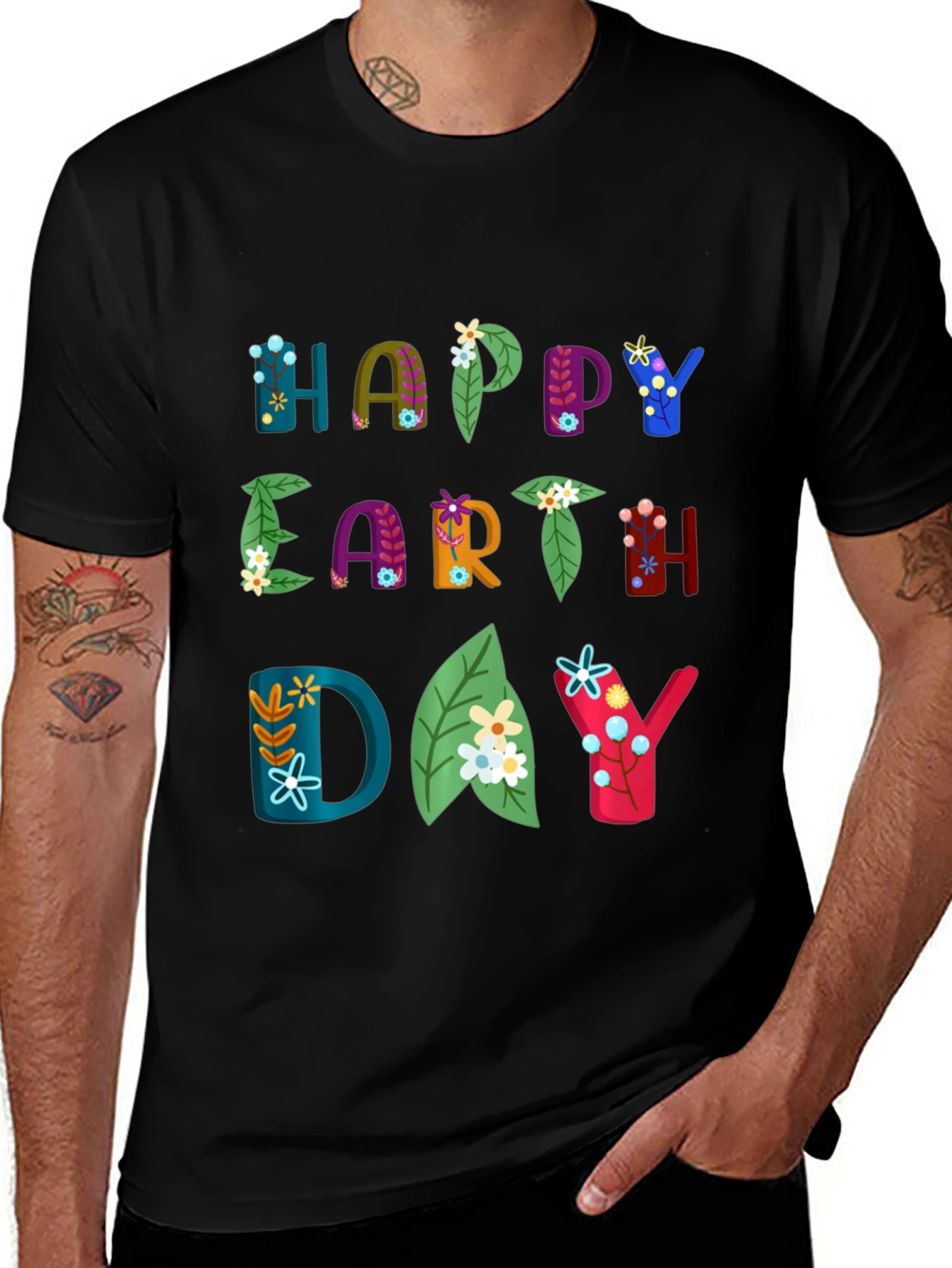 Happy Earth Day Graphic T-Shirt - Eco-Friendly Fashion