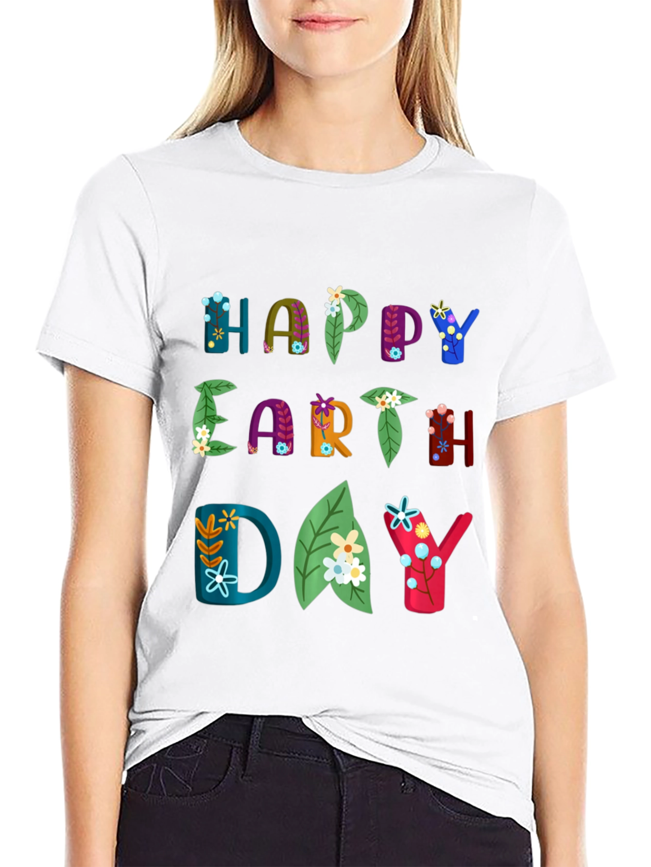 Happy Earth Day Graphic T-Shirt - Eco-Friendly Fashion