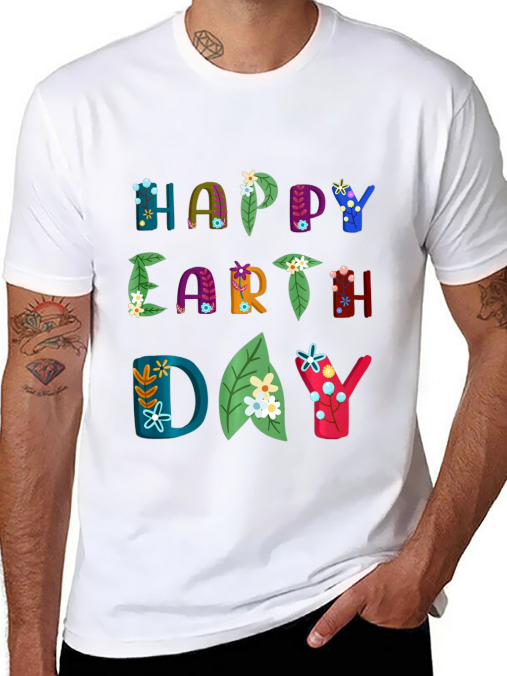 Happy Earth Day Graphic T-Shirt - Eco-Friendly Fashion