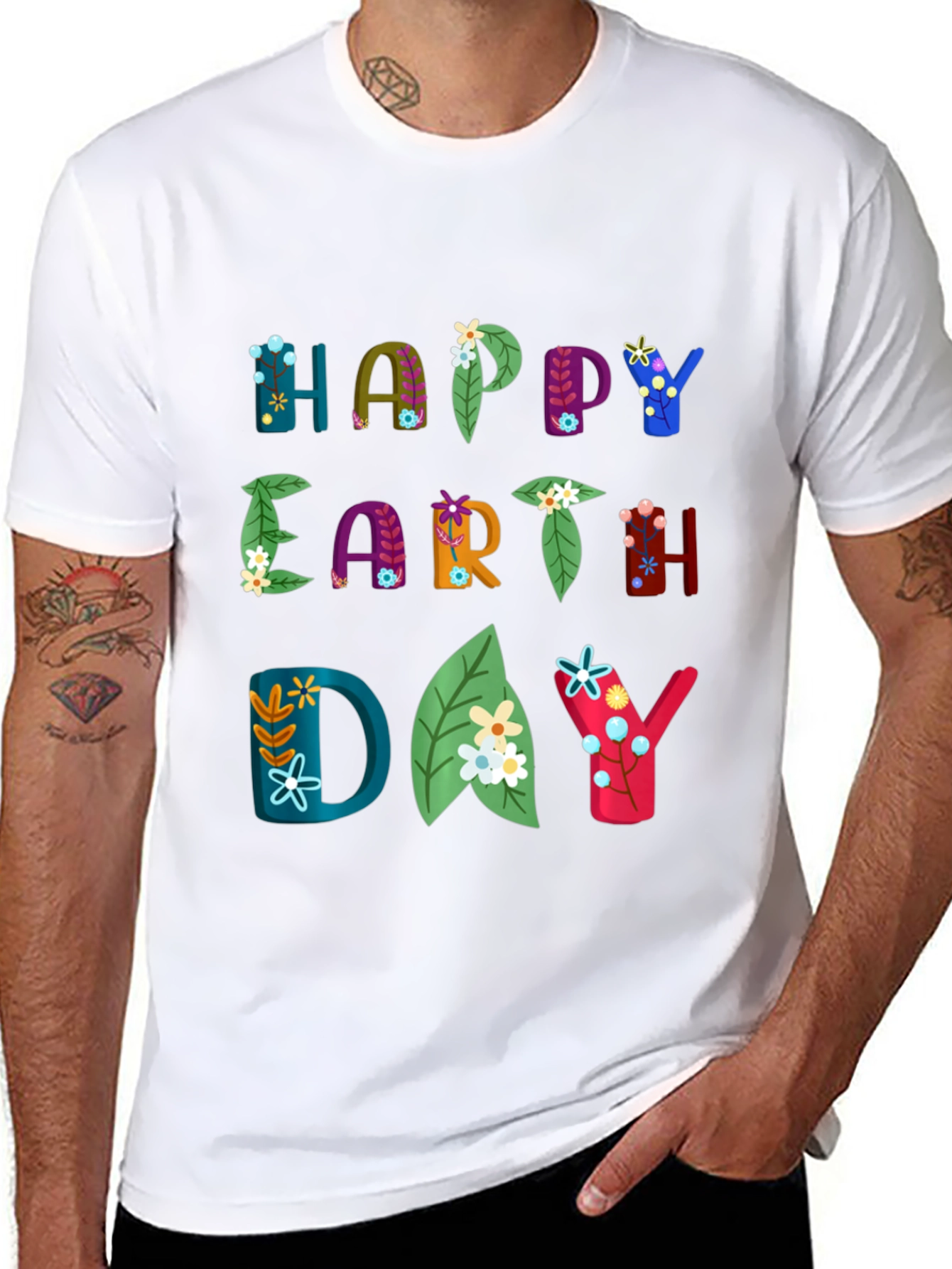 Happy Earth Day Graphic T-Shirt - Eco-Friendly Fashion
