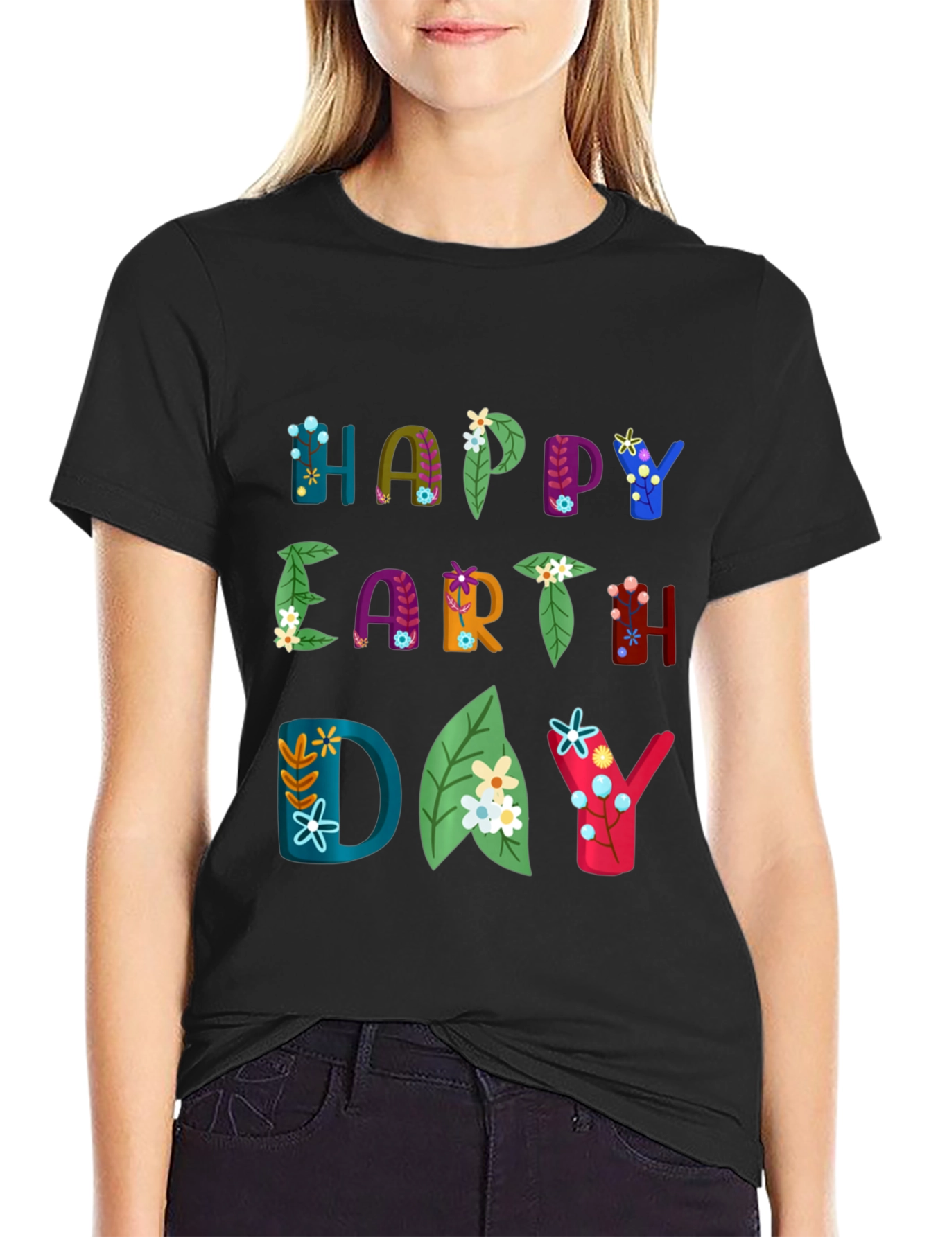 Happy Earth Day Graphic T-Shirt - Eco-Friendly Fashion