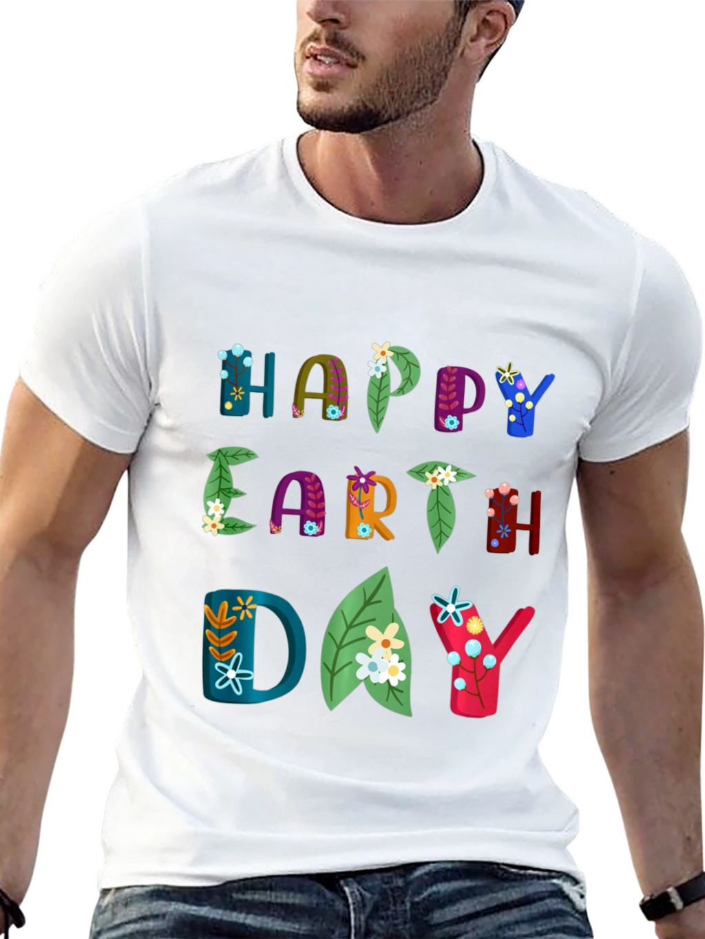 Happy Earth Day Graphic T-Shirt - Eco-Friendly Fashion