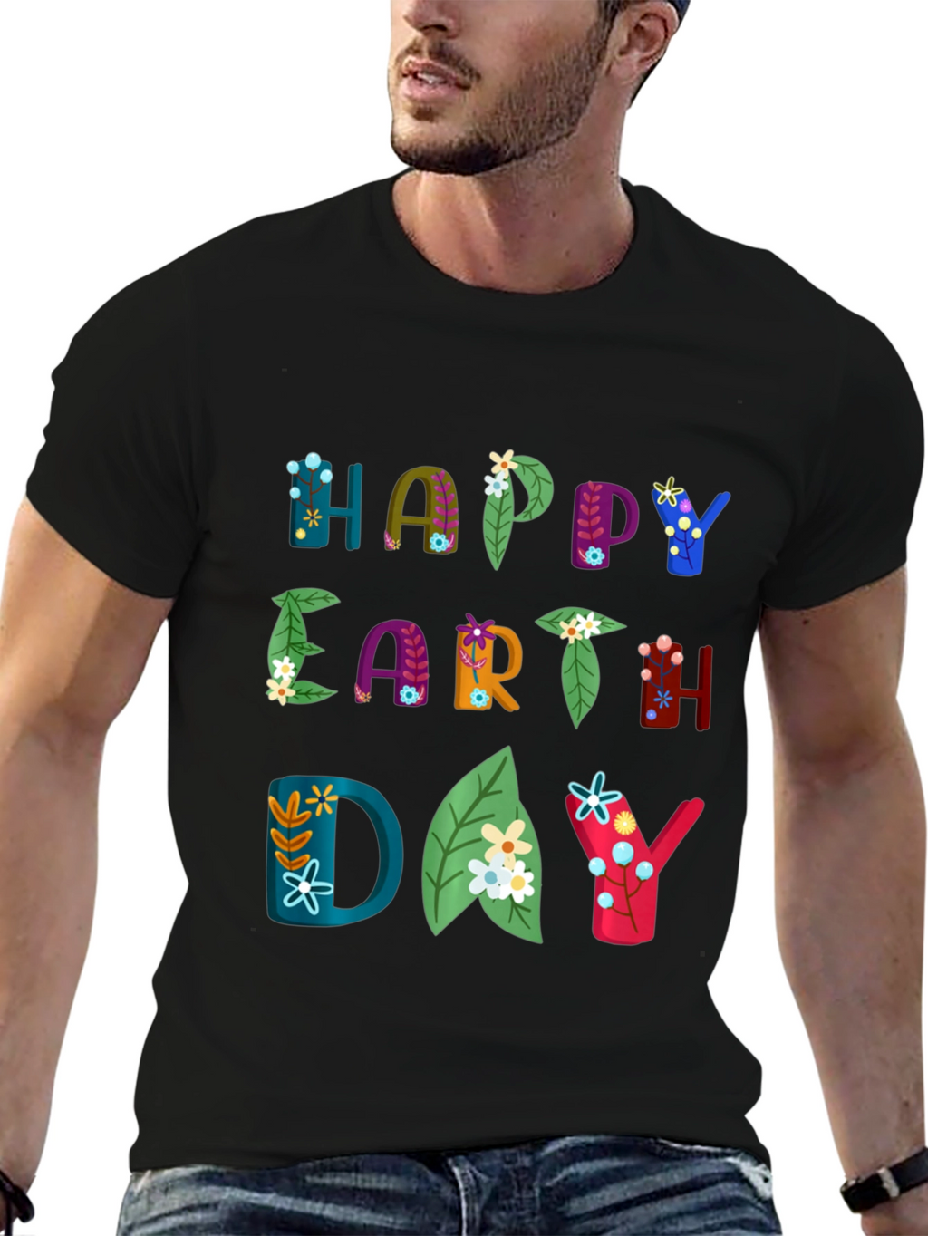 Happy Earth Day Graphic T-Shirt - Eco-Friendly Fashion