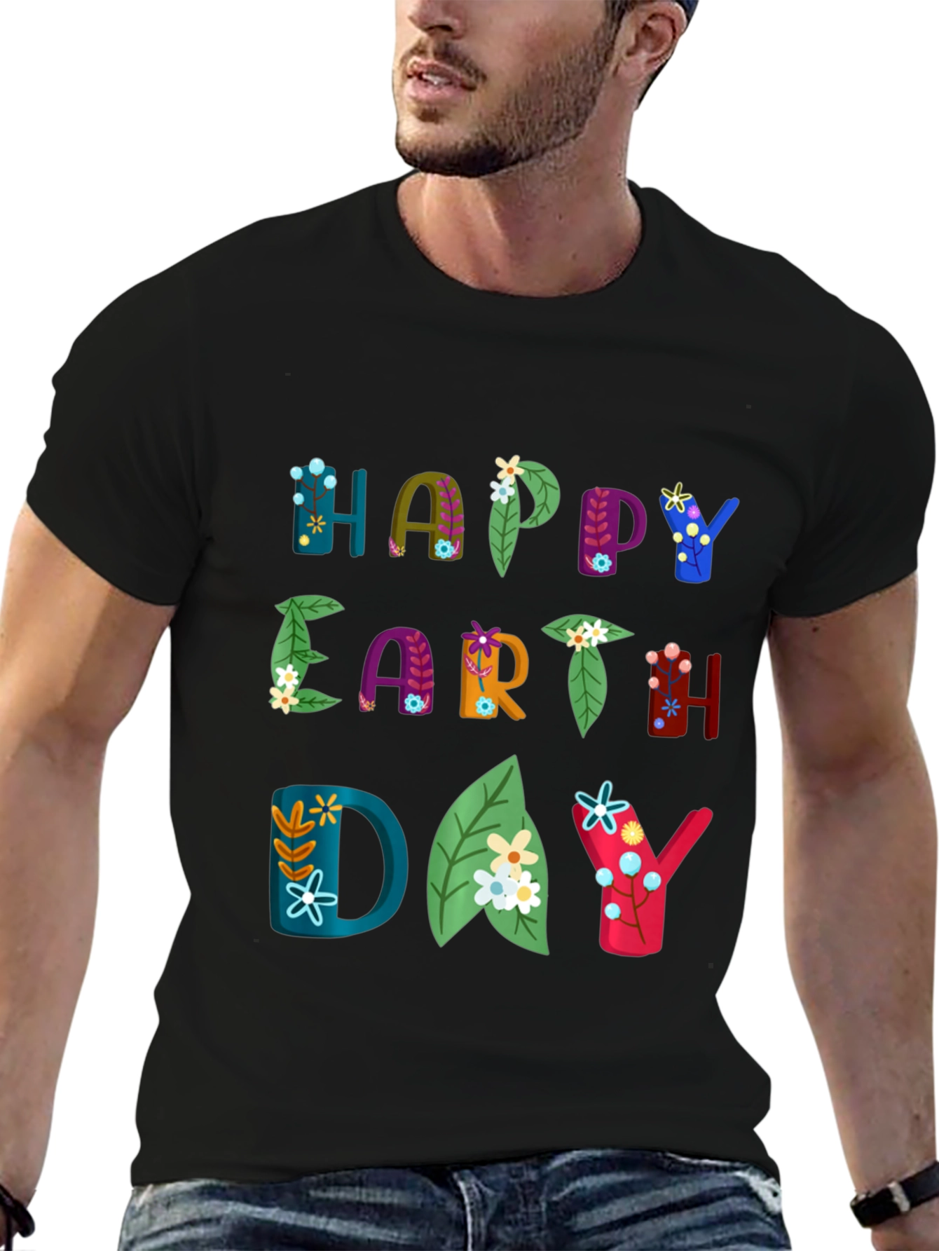 Happy Earth Day Graphic T-Shirt - Eco-Friendly Fashion