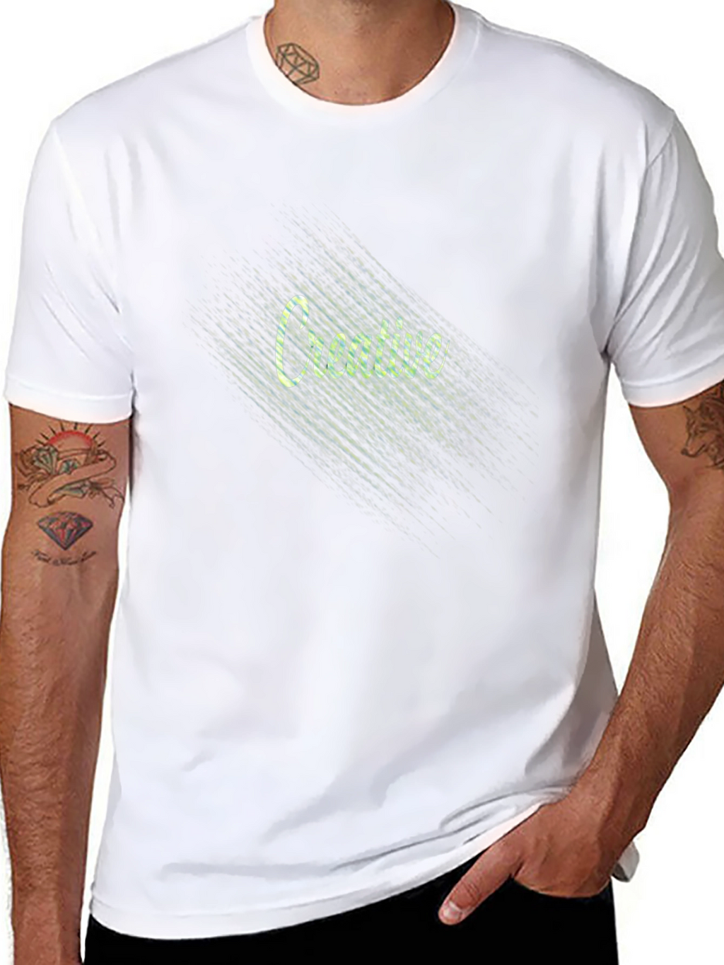 Creative Graphic Tee - Unisex Black T-Shirt