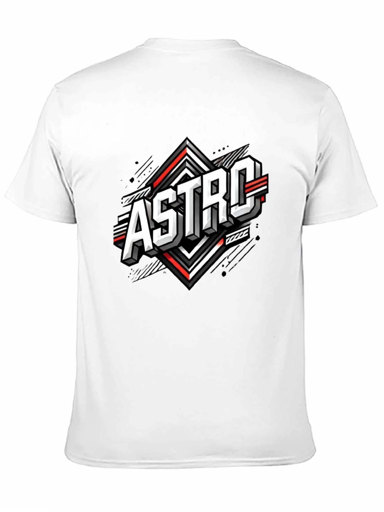 Astro Graphic Tee - Stylish Black Cotton Blend