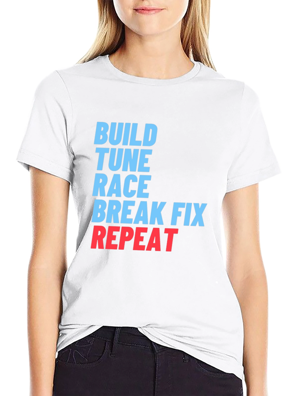 Build Tune Race Repeat Graphic T-Shirt