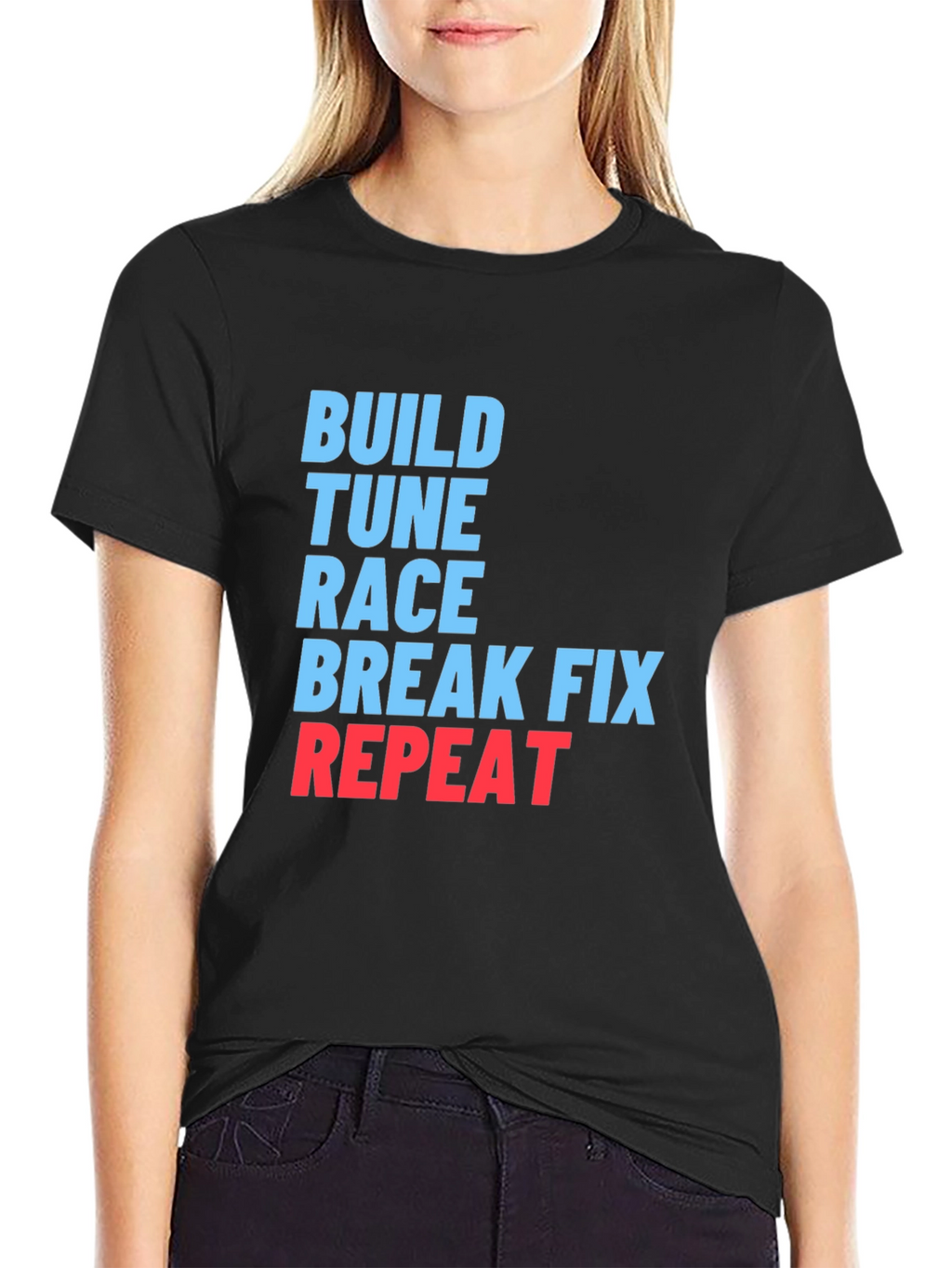 Build Tune Race Repeat Graphic T-Shirt