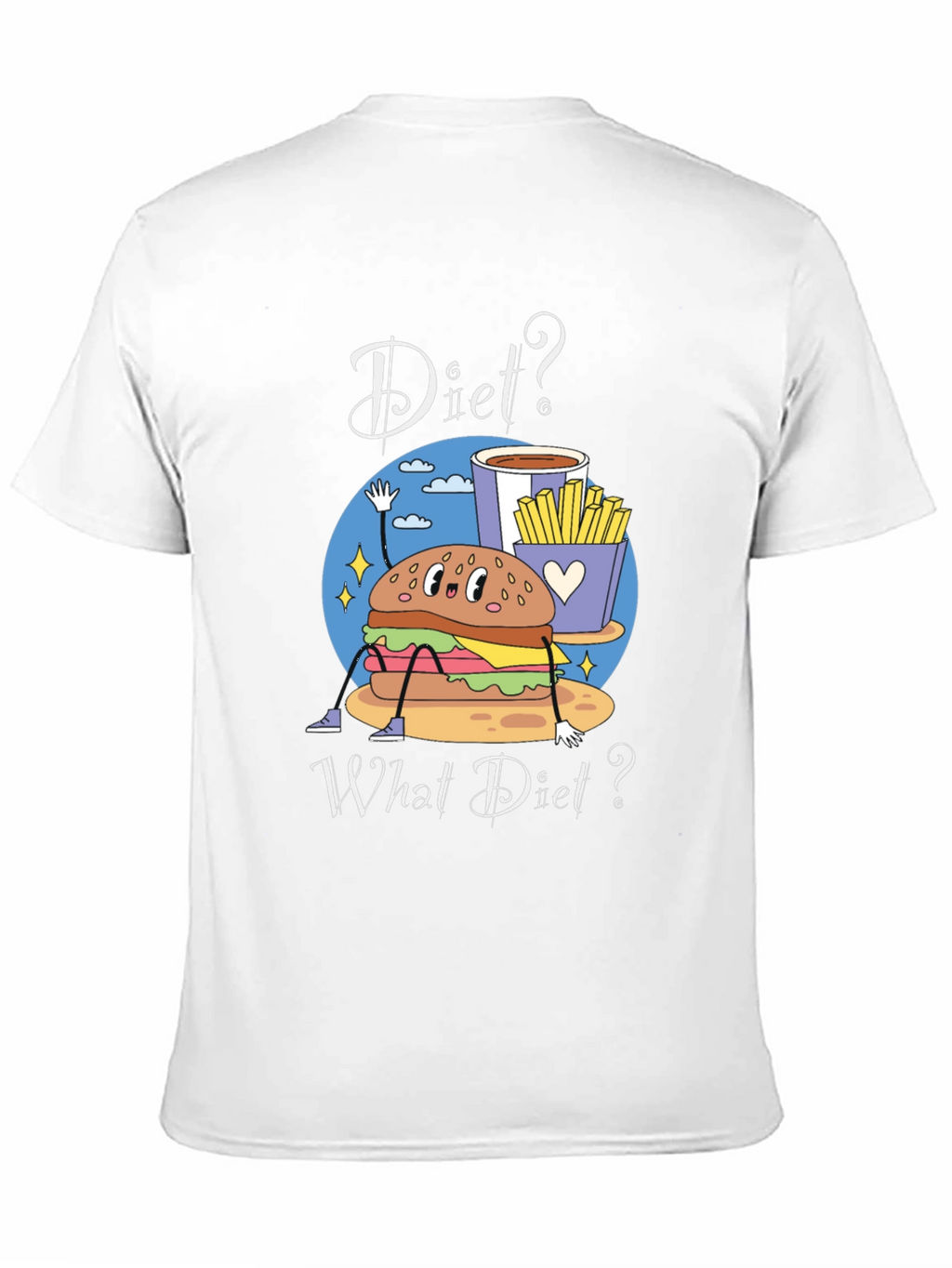 Diet? What Diet? Funny Graphic T-Shirt
