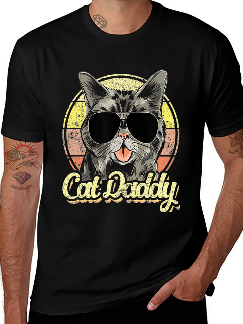 Cool Cat Daddy Graphic T-Shirt