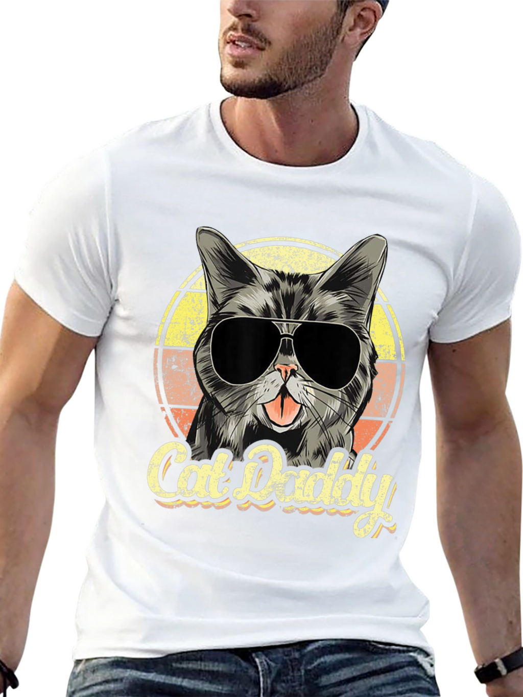 Cool Cat Daddy Graphic T-Shirt