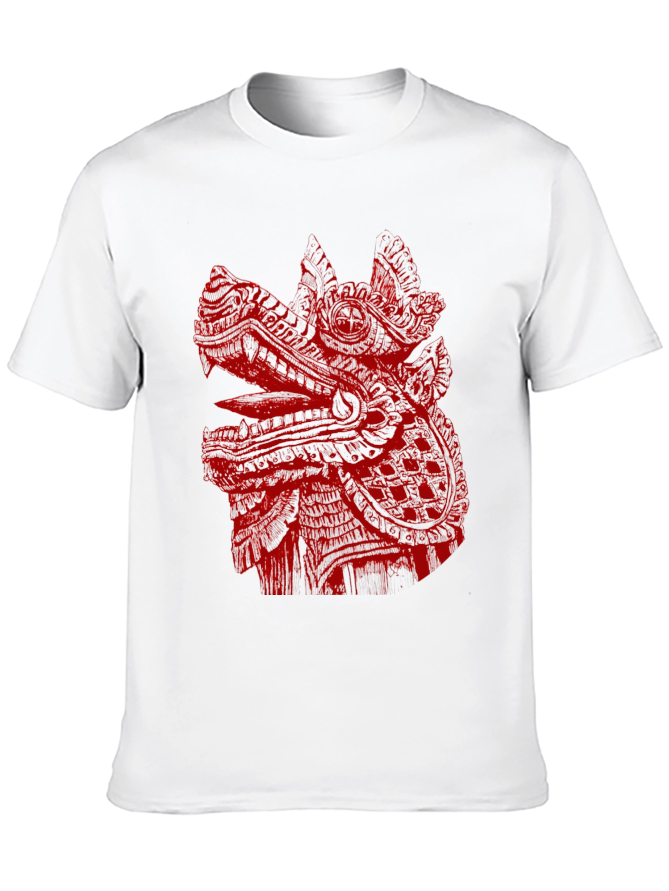 Dragon Graphic Print Black Tee