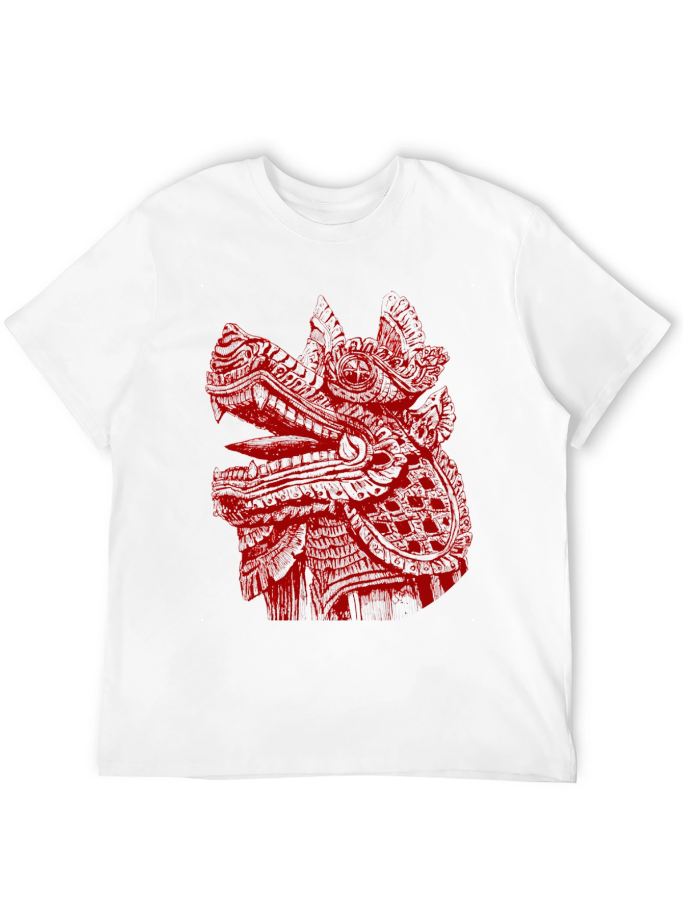 Dragon Graphic Print Black Tee