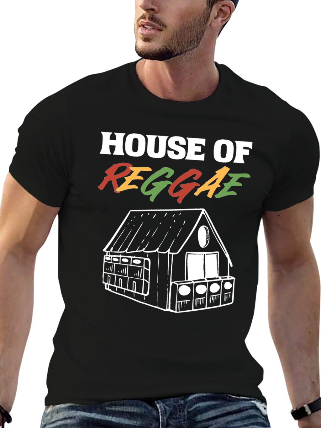 House of Reggae Graphic Tee - Black
