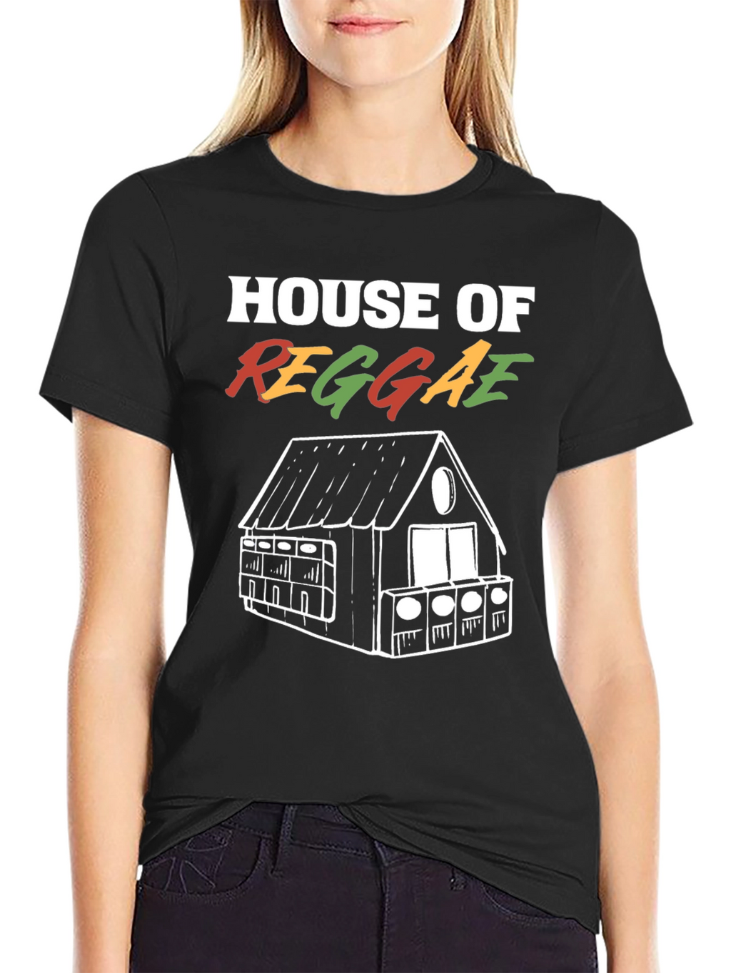 House of Reggae Graphic Tee - Black