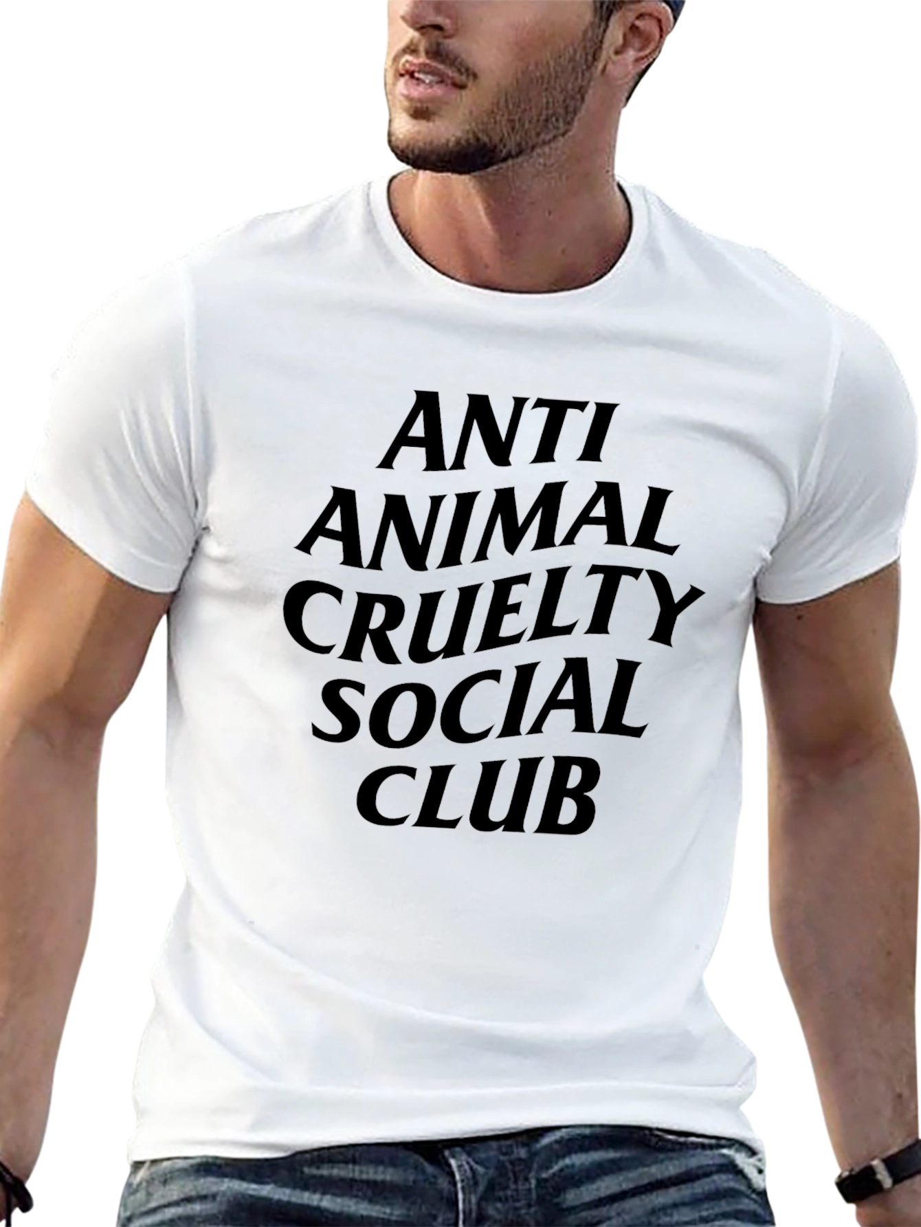 Anti Animal Cruelty Social Club Black Tee