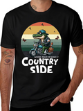 Country Side Alligator Biker T-Shirt
