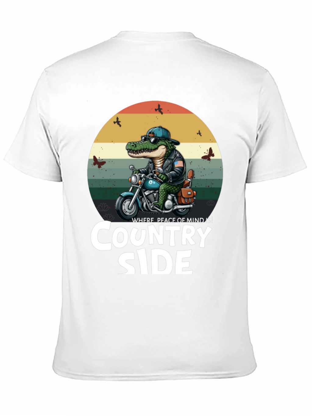 Country Side Alligator Biker T-Shirt