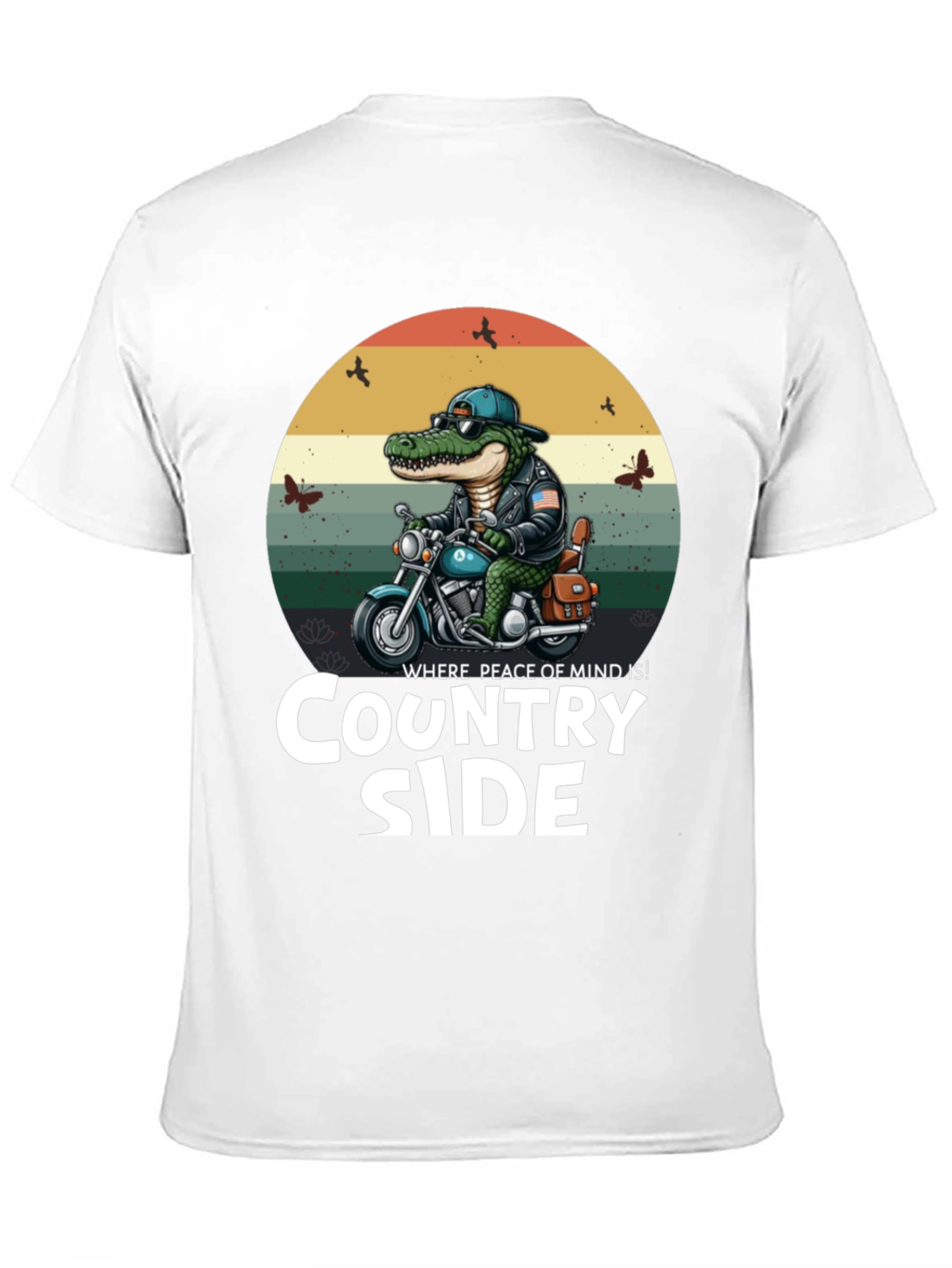 Country Side Alligator Biker T-Shirt