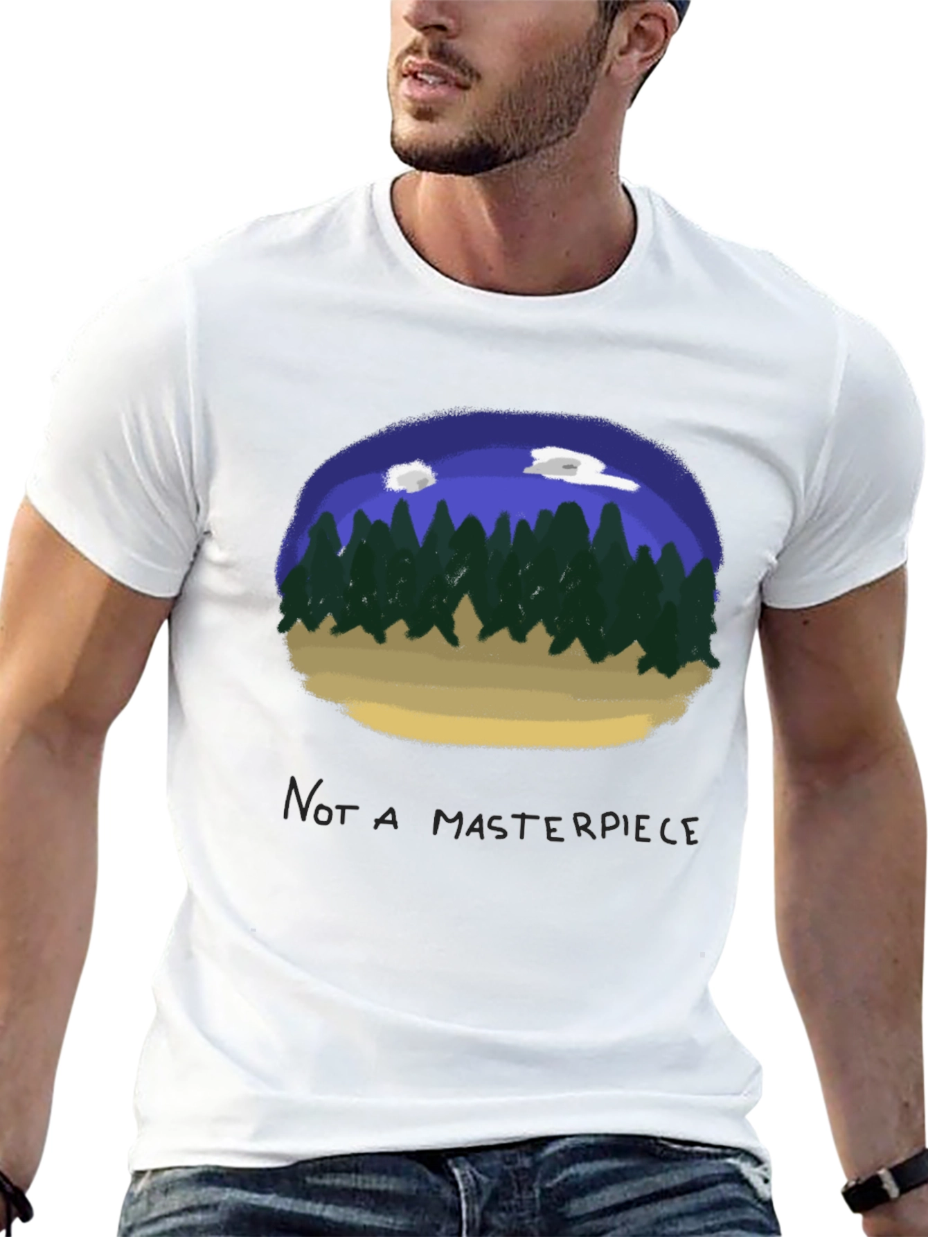 Unique Forest Scene T-Shirt - Casual Style