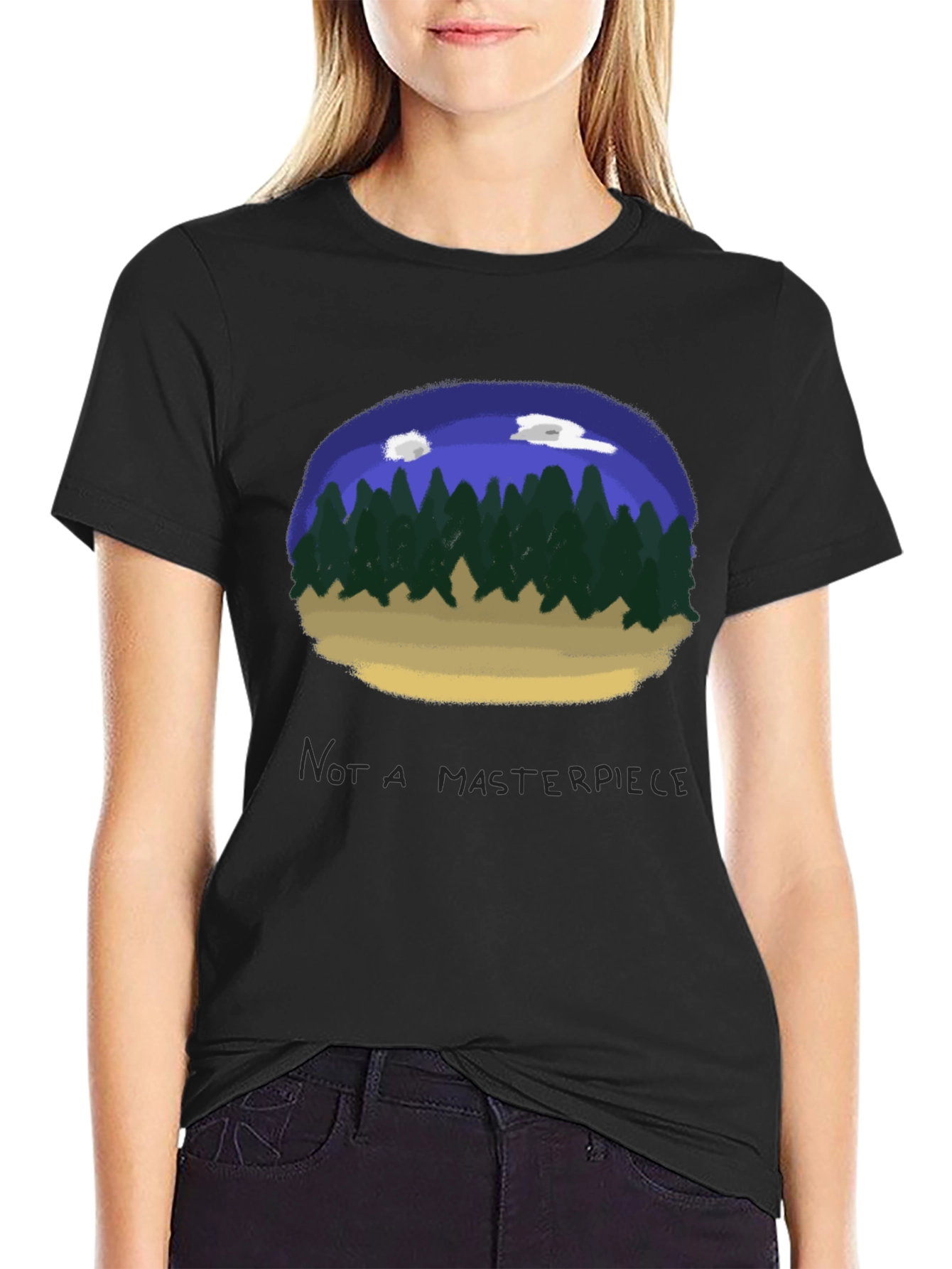 Unique Forest Scene T-Shirt - Casual Style