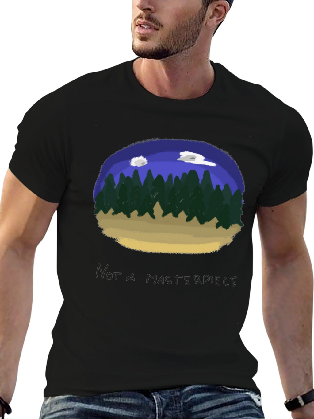 Unique Forest Scene T-Shirt - Casual Style