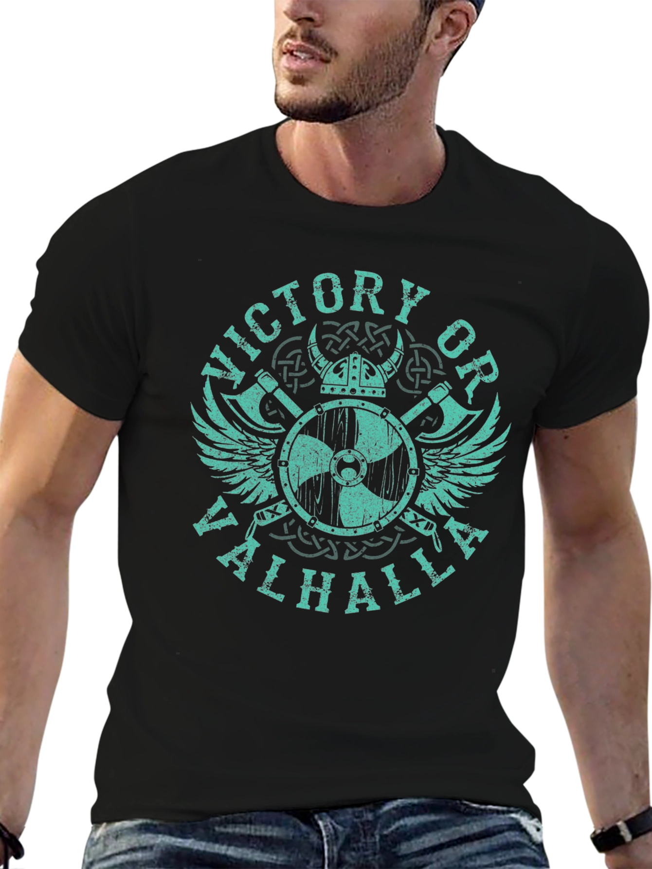 Victory or Valhalla Viking T-Shirt