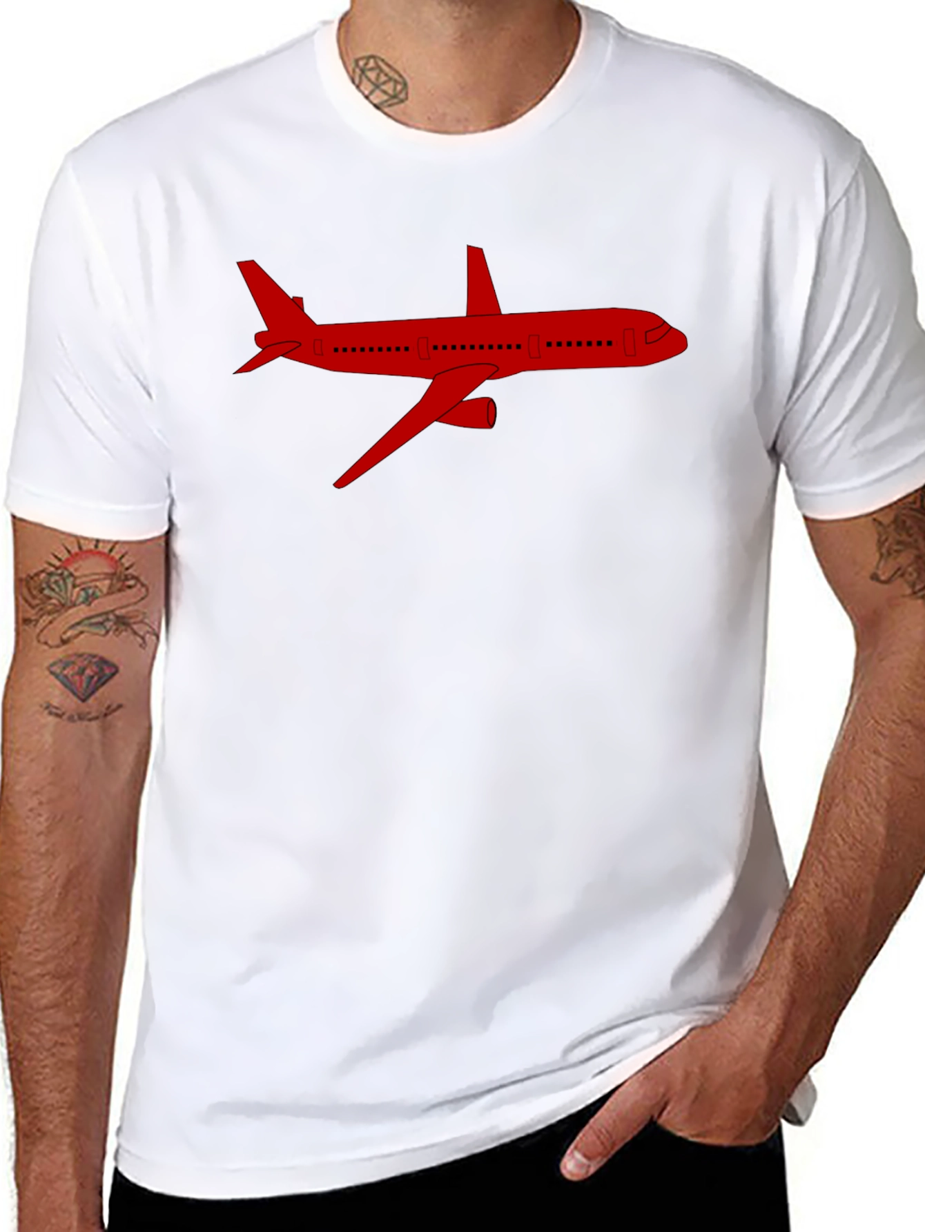 Airplane Graphic Tee - Aviation Enthusiast Shirt