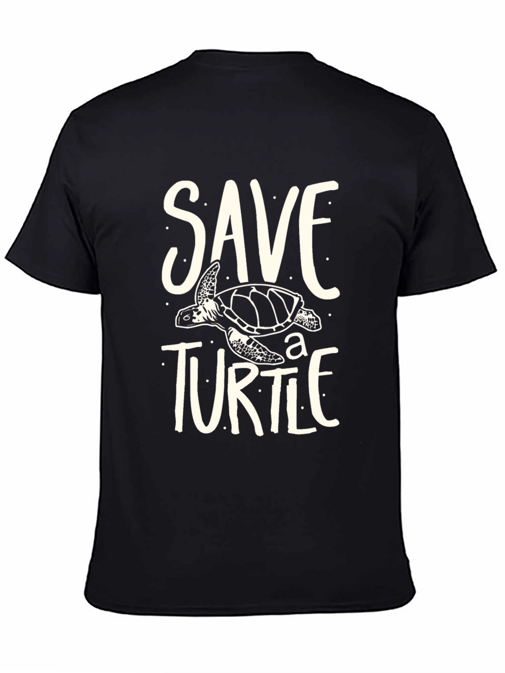 Save A Turtle Graphic Tee - Black Unisex T-Shirt