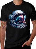 Astronaut Helmet Graphic Tee - Space Lover