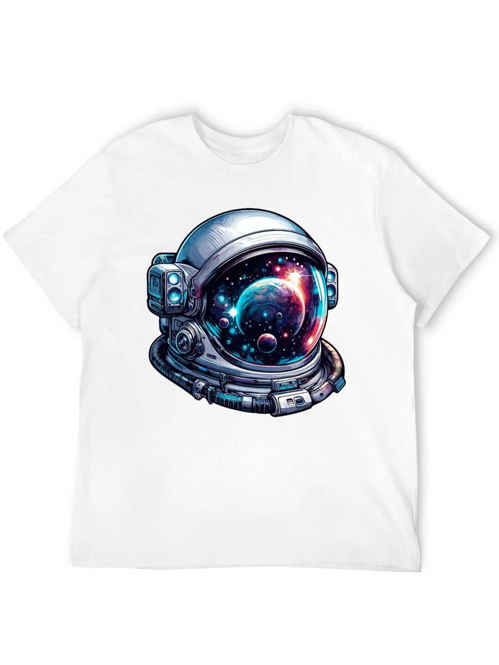 Astronaut Helmet Graphic Tee - Space Lover