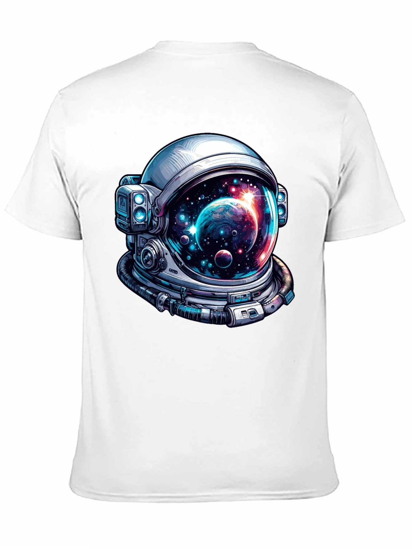 Astronaut Helmet Graphic Tee - Space Lover